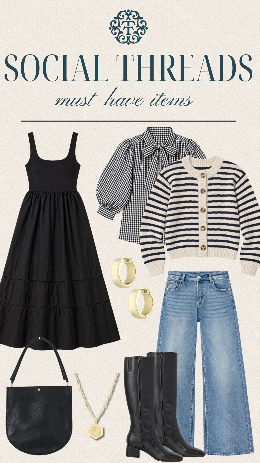 Social Threads must haves for fall, with classic stripes, gingham, denim and everyday accessories. These pieces are so easy to mix and match for a variety of looks. Lots of good staples here!

#LTKSeasonal #LTKOver40 #LTKMidsize