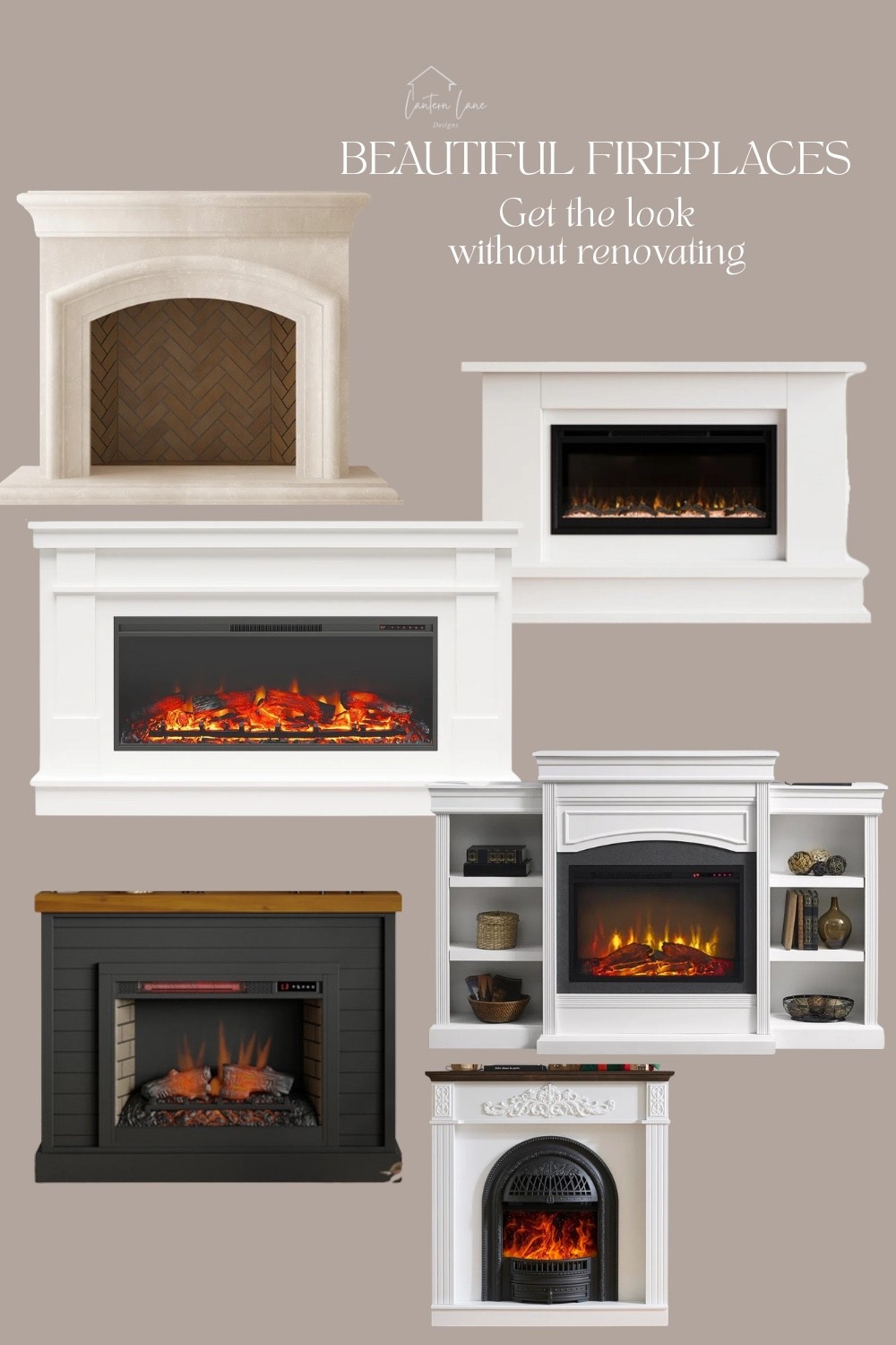 Get the look of a built-in fireplace without renovating,  these fireplaces are so pretty and affordable

#LTKHome #LTKSaleAlert #LTKSeasonal