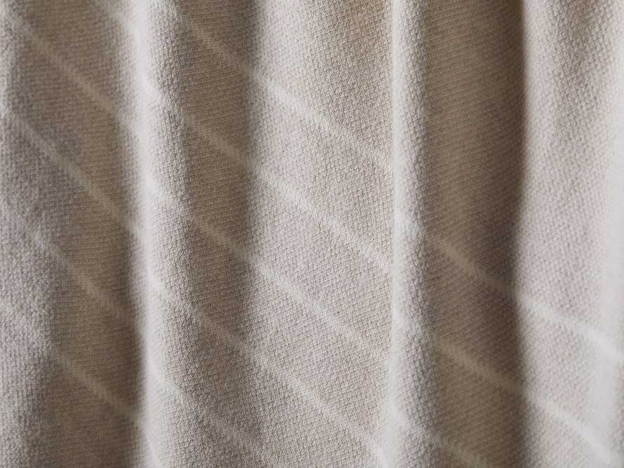Stripe Knit Natural Throw | Arhaus