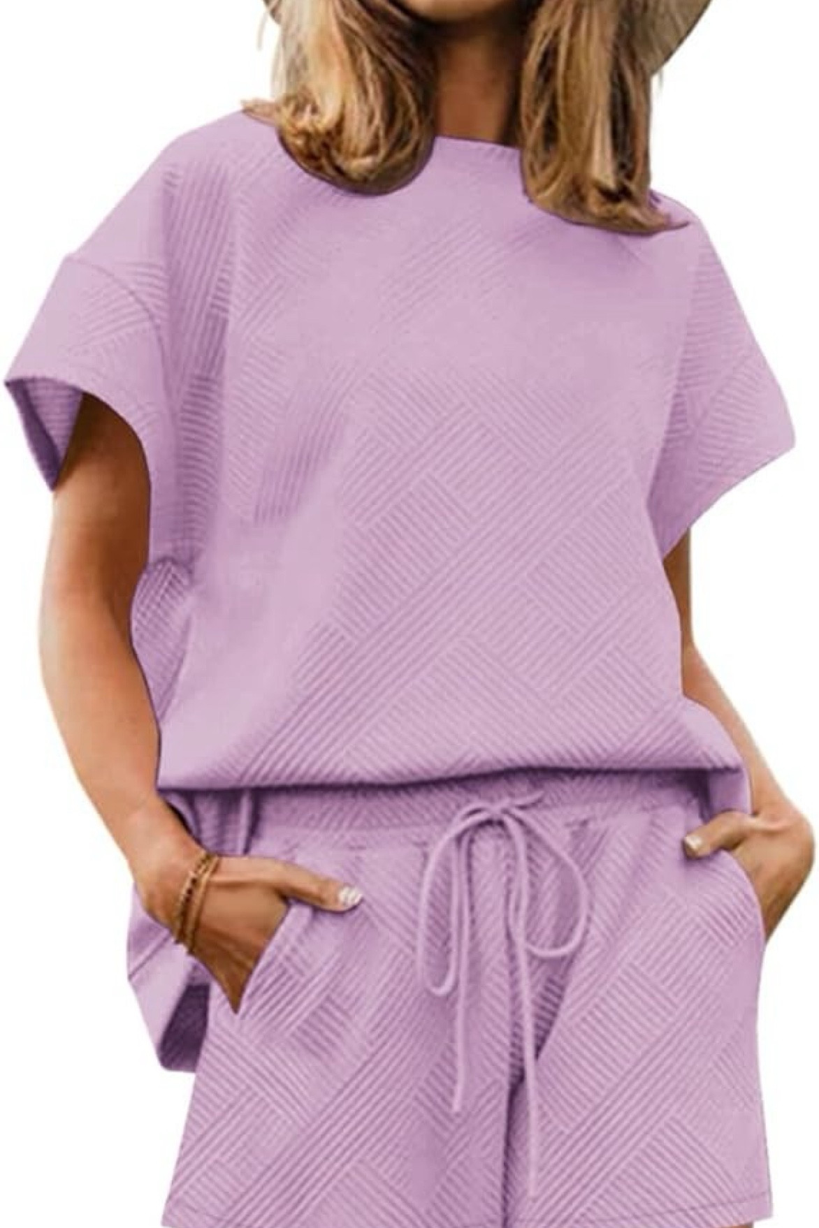 Tankaneo Womens Loungewear Set Short Sleeve Tops and Shorts 2 Piece Outfits Matching Lounge Pajama Set with Pockets

#LTKMidsize #LTKPlusSize #LTKActive