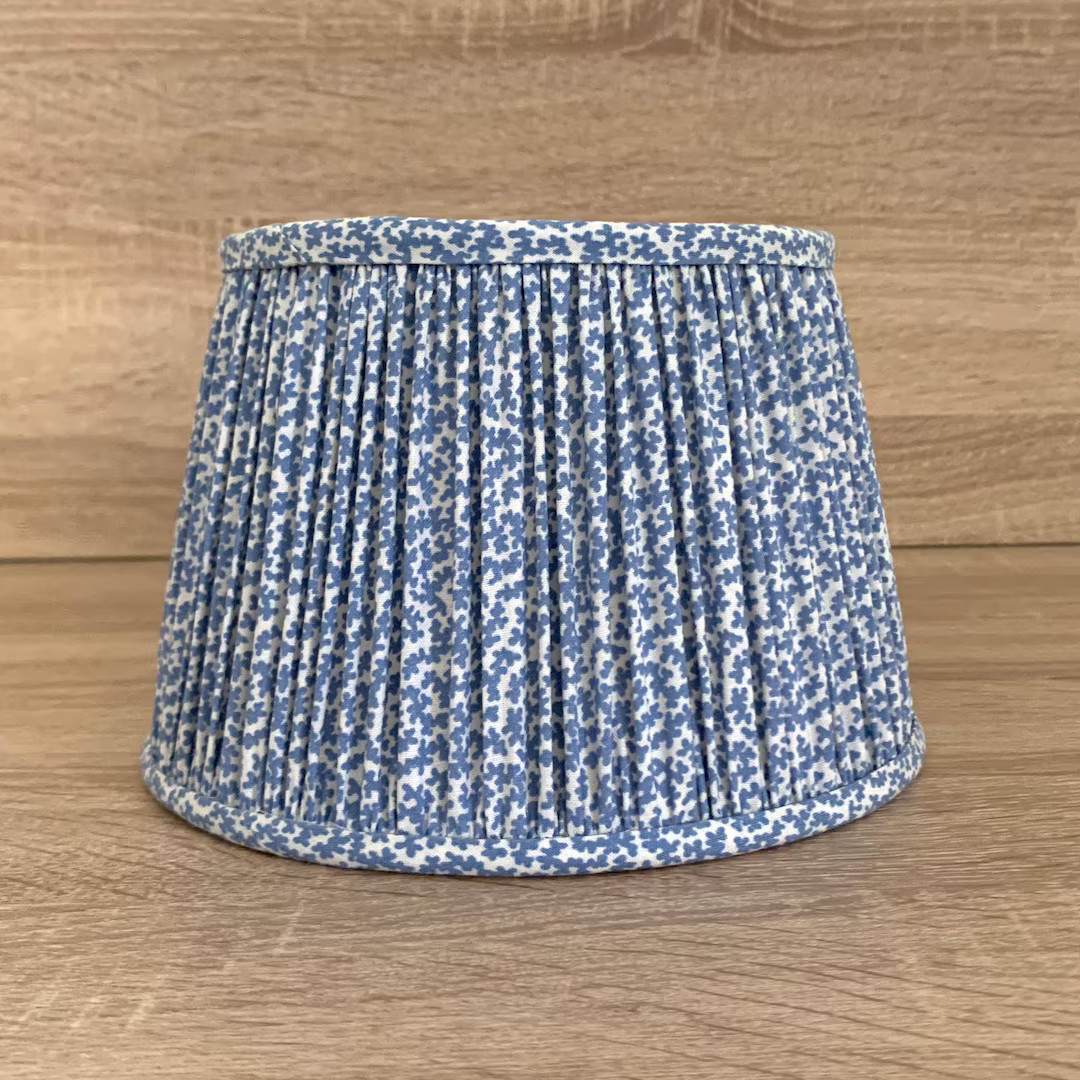 Colefax and Fowler Fabric Gathered Lampshade - Etsy | Etsy (US)