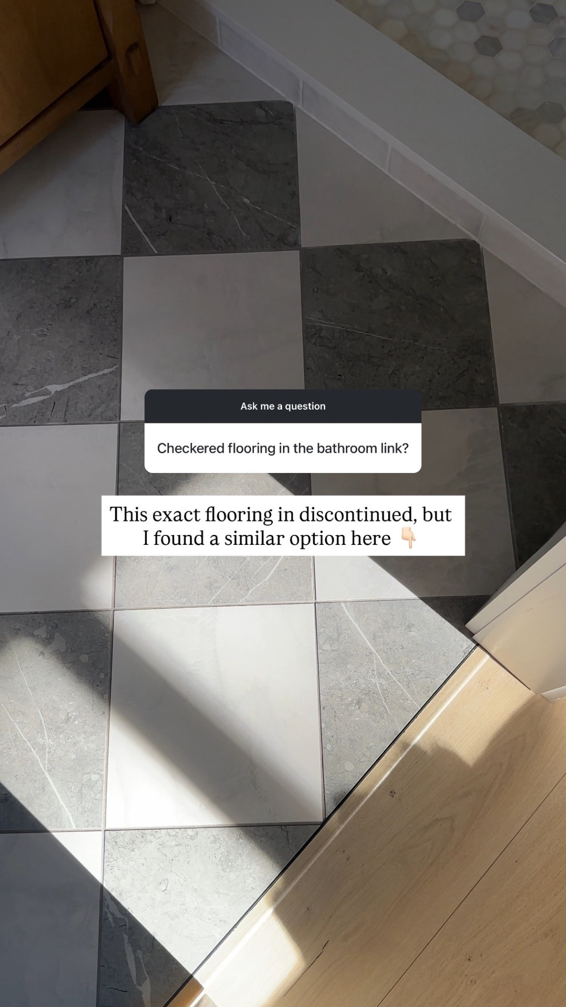 Similar checkerboard tile floor in our master bath!

#LTKHome #LTKSaleAlert