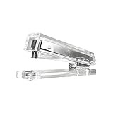 Kantek Clear Acrylic Desk Stapler, Large Capacity Holds a Full Strip of Standard Staples, 1.4" x 6"  | Amazon (US)