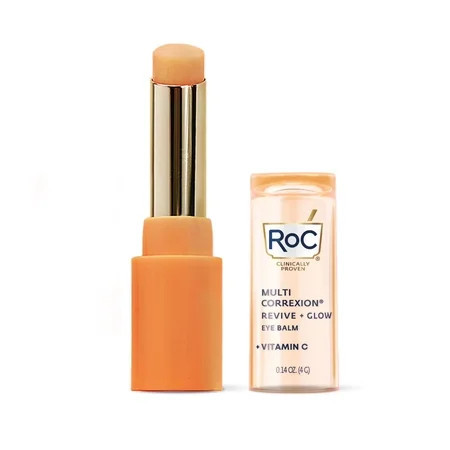 RoC Multi Correxion Revive + Glow Vitamin C Eye Balm,Touchless Stick Under-Eye Brightener for Dark Circles & Puffiness, Fragrance-Free, 0.14 oz | Walmart (US)