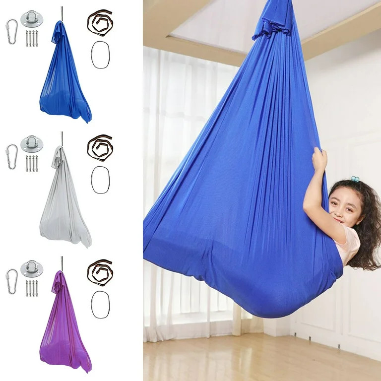 Yous Auto Therapy Swing Nylon Skin-Friendly Hanging Sensory Swing Indoor Outdoor Kids Swing Adjus... | Walmart (US)