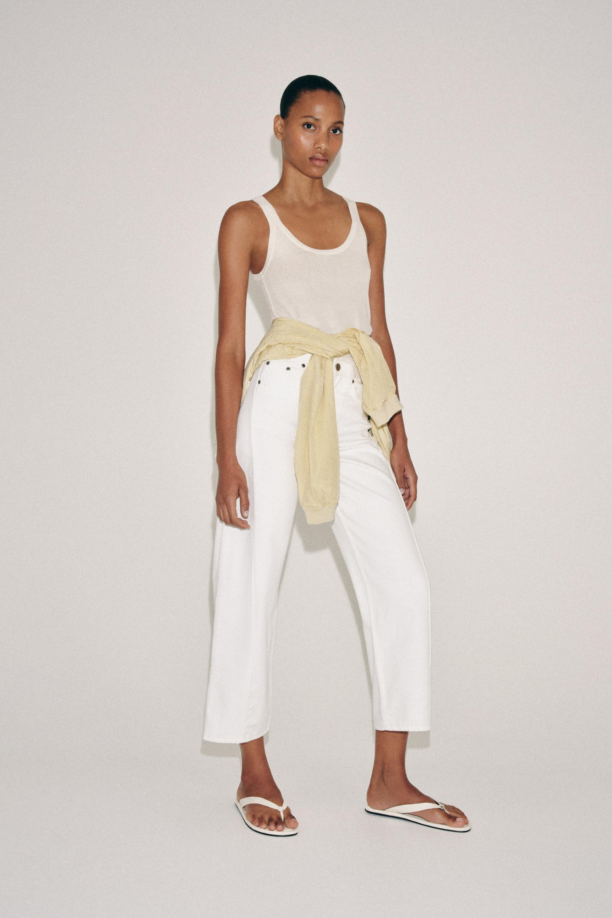 ZW COLLECTION ANKLE RELAXED MID-RISE JEANS | Zara Canada