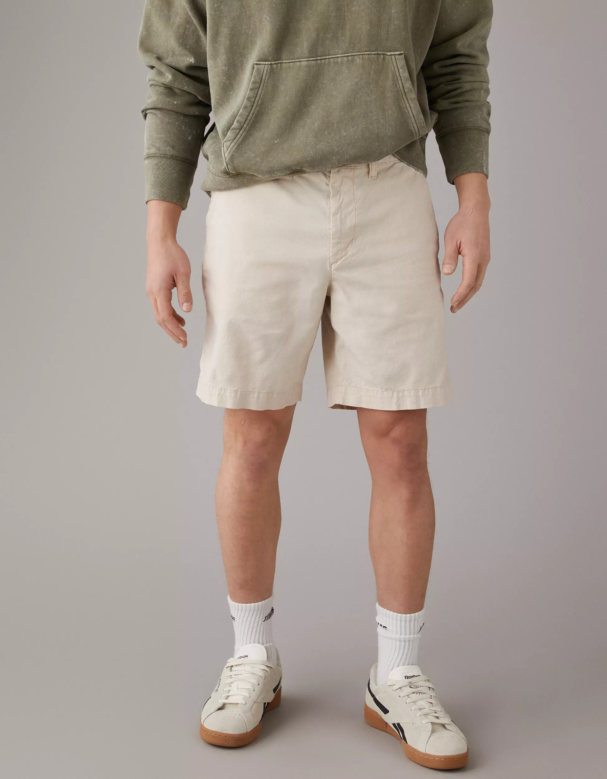 AE Flex 9" Weekend Linen-Blend Short | American Eagle Outfitters (US & CA)