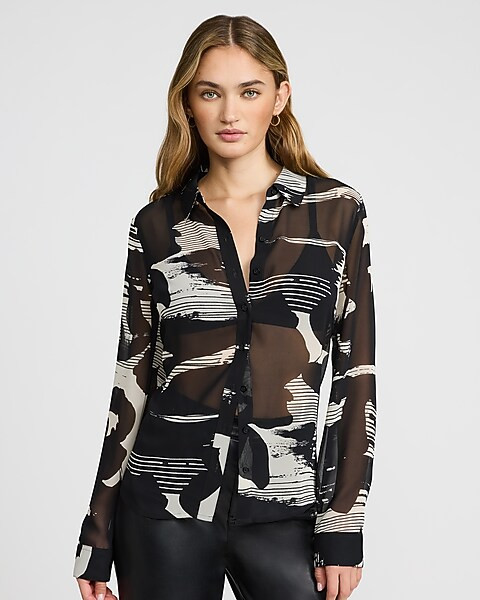 Printed Portofino Shirt | Express