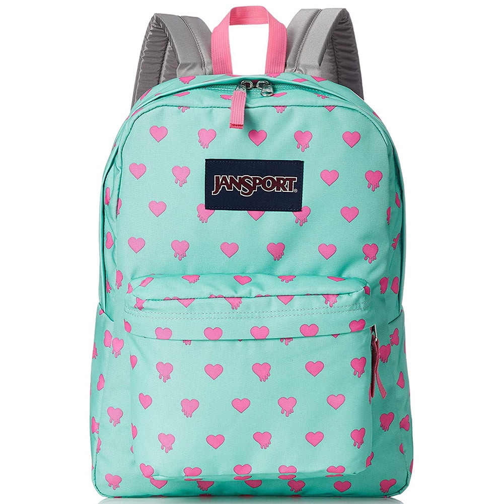 JanSport T501 SuperBreak 100% Authentic School Backpack Cascade Bleeding Hearts - Walmart.com | Walmart (US)