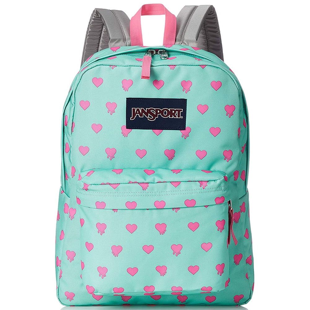 JanSport T501 SuperBreak 100% Authentic School Backpack Cascade Bleeding Hearts - Walmart.com | Walmart (US)