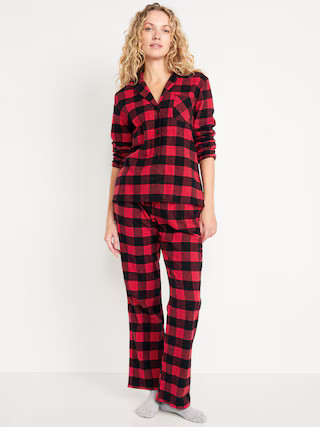 Flannel Pajama Set for Women | Old Navy (US)