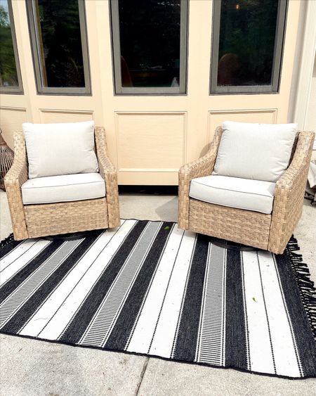 Outdoor patio chairs on deal! These swivel, rock and come
With great covers! 



#LTKsalealert #LTKhome #LTKSeasonal