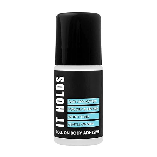 IT Holds Roll On Body Adhesive, Sweat Resistant, for Oily and Dry Skin, Clear & Non-Toxic- 2.0 Ou... | Amazon (US)