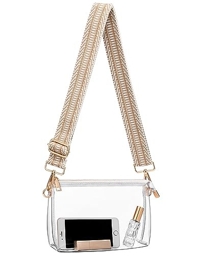 Clear Purse for Women - Stadium Approved Crossbody Bag, Small Stadium Bag for Concerts & Sports E... | Amazon (US)