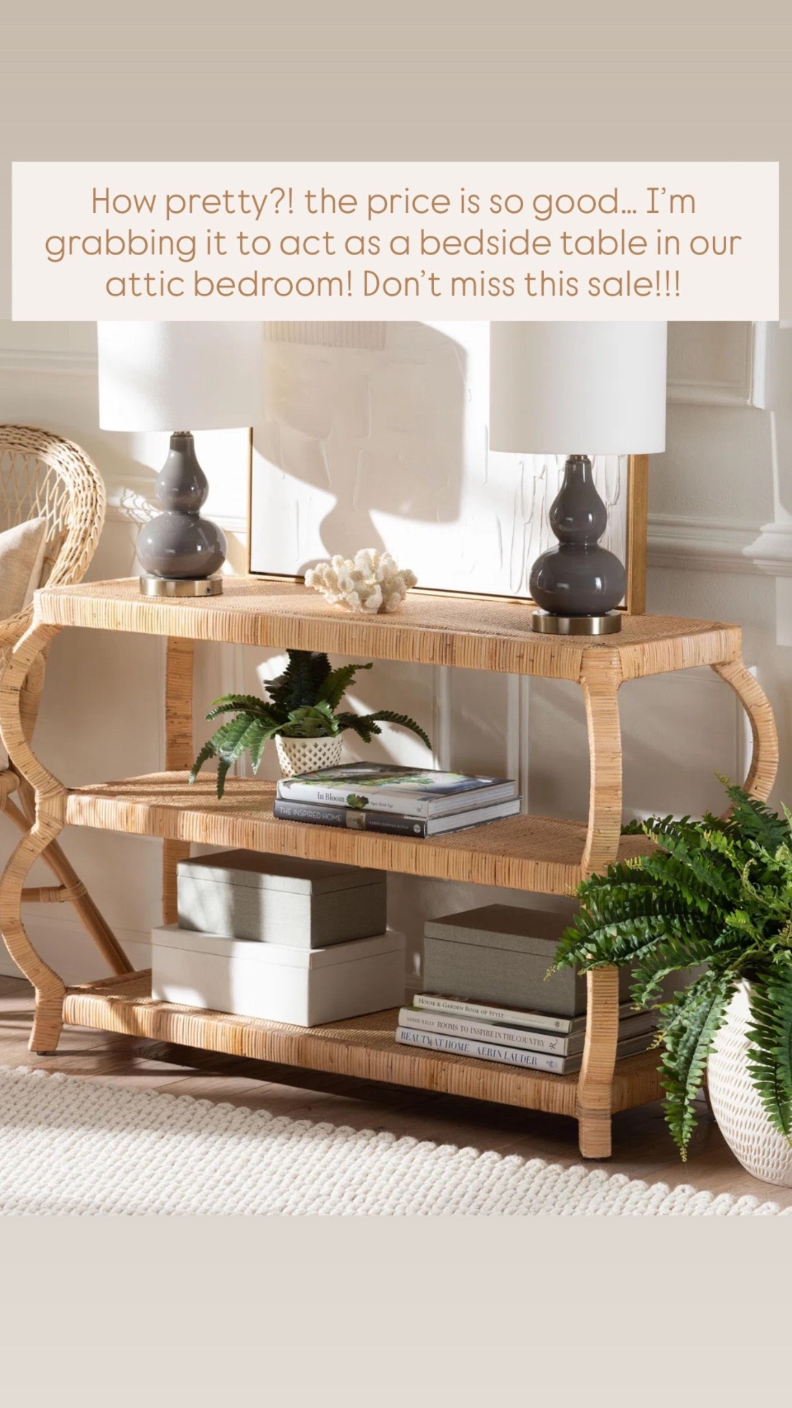 How pretty?! The price is so good… I’m grabbing it to act as a bedside table in our attic bedroom! Don’t miss this @Wayfair sale!!! 

#LTKHome #LTKSeasonal #LTKSaleAlert