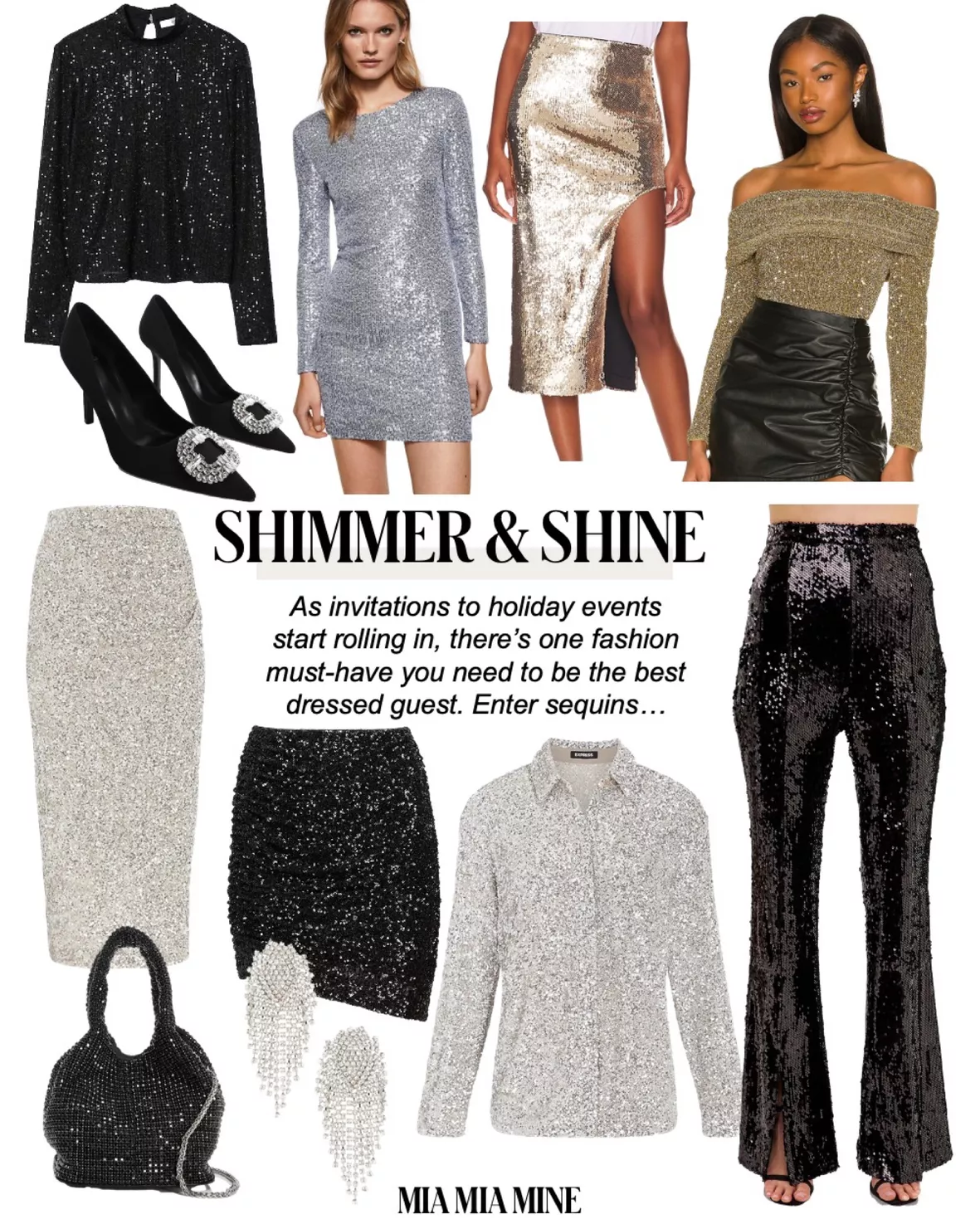 Sequin Slit Leg Flare Pants curated on LTK