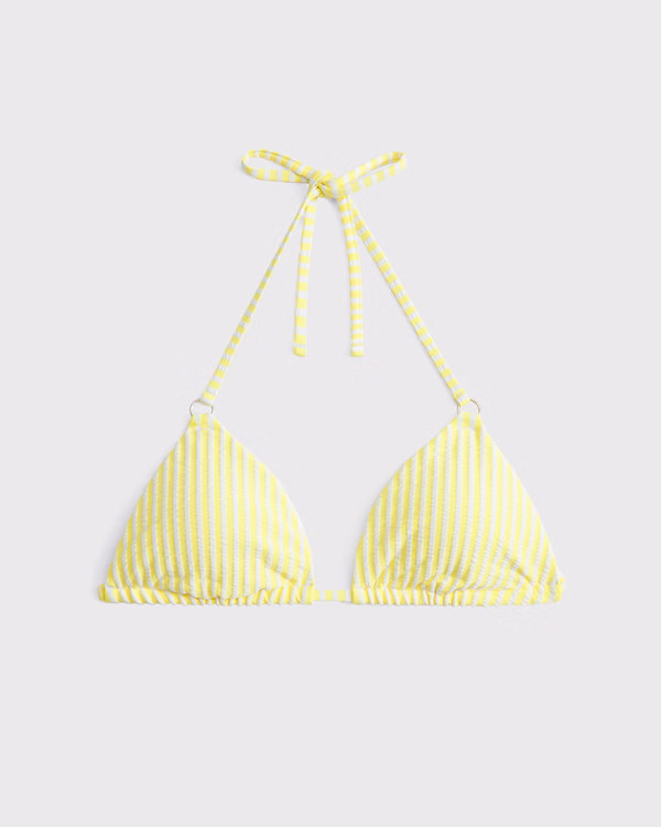 O-Ring Halter String Triangle Bikini Top | Abercrombie & Fitch (US)