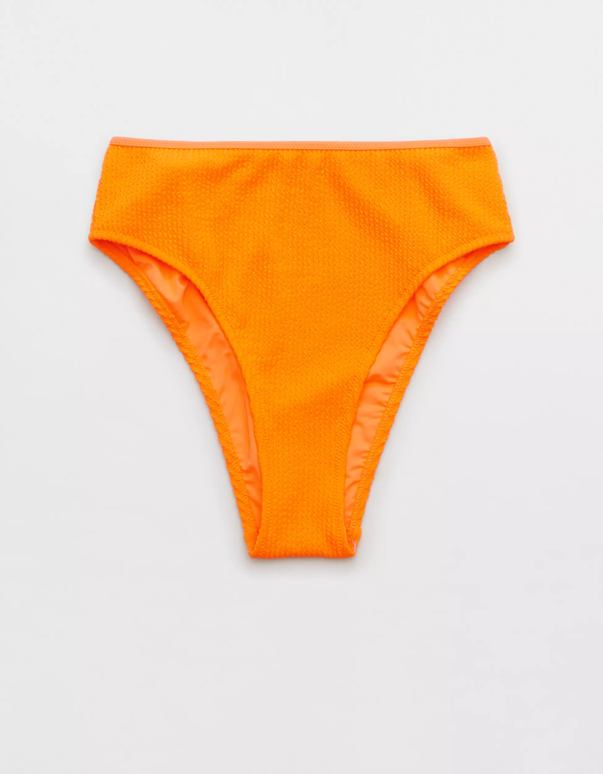 Aerie Crinkle High Cut Cheeky Bikini Bottom | Aerie