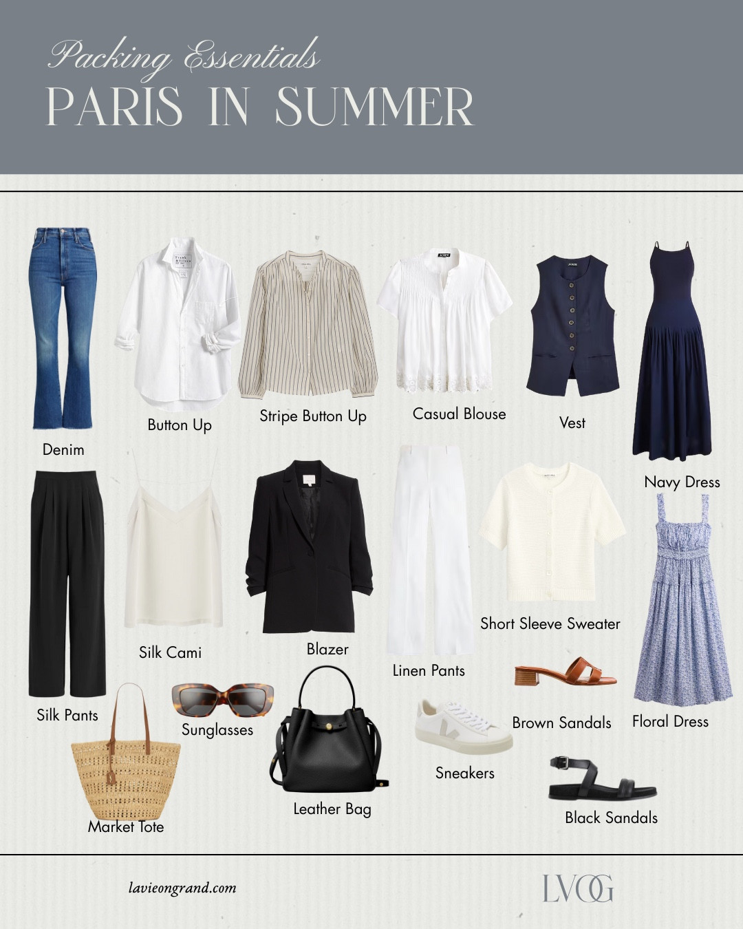 What to pack for Paris in summer
Travel Capsule 
Vacation Outfits 

#LTKTravel #LTKStyleTip #LTKOver40