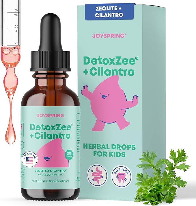 JoySpring DetoxZee Cilantro Drops for Kids - Natural Detox Support with Zeolite & Cilantro Extrac... | Amazon (US)