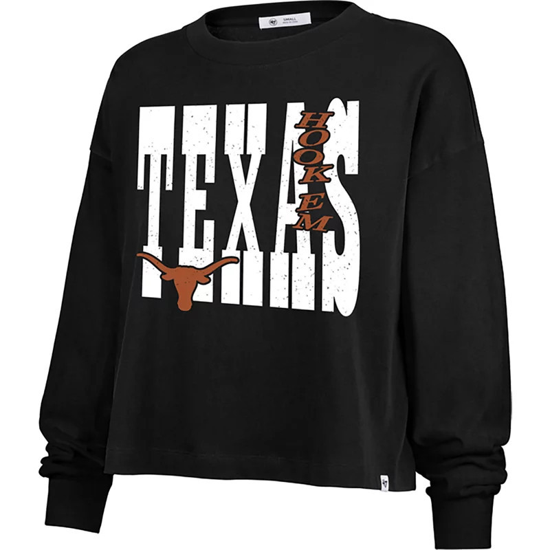 '47 Women's Texas Longhorns Bold Stack Sydney Long Sleeve T-shirt | Academy Sports + Outdoors