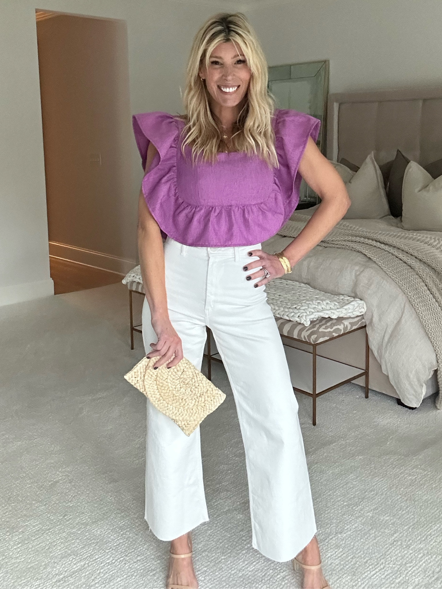 new favorite color alert! 💜💜💜 statement top is from @benaar LANDYN10 - recreate the look below! 

#LTKsalealert #LTKFind #LTKtravel