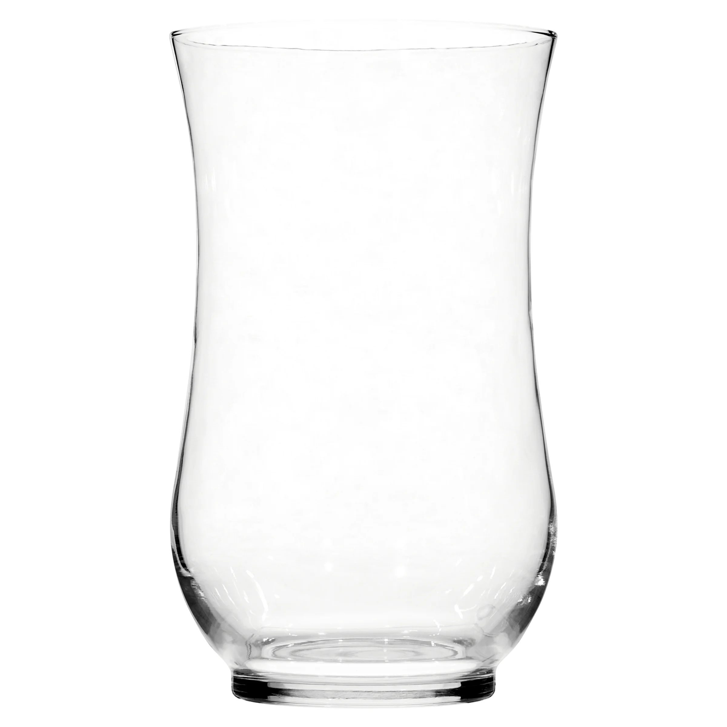 Mainstays 11" Decorative Clear Curved Glass Hurricane Pillar Candle Holder | Walmart (US)