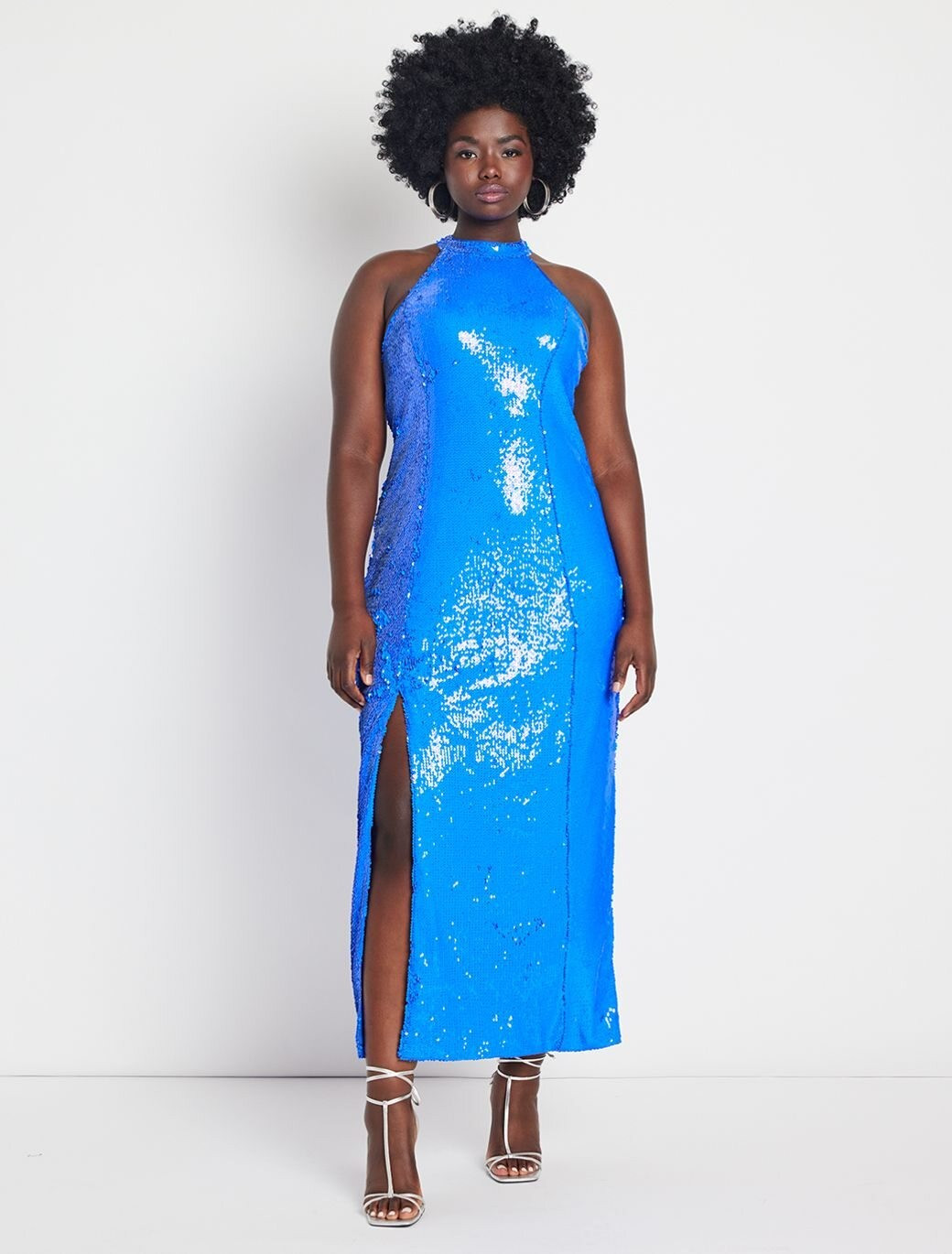 Sequin Maxi Dress With Slit | Eloquii