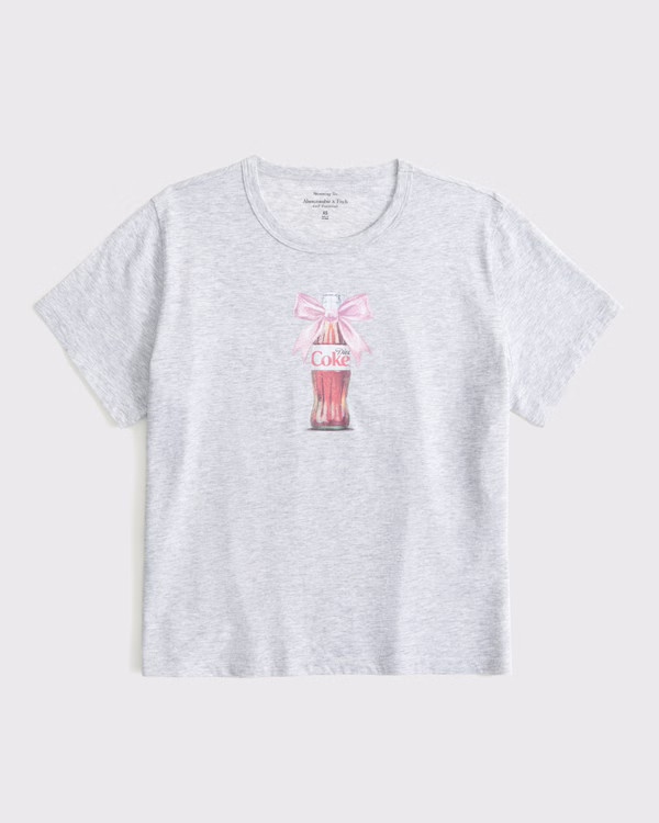 Women's Short-Sleeve Diet Coke Graphic Skimming Tee | Women's Tops | Abercrombie.com | Abercrombie & Fitch (US)