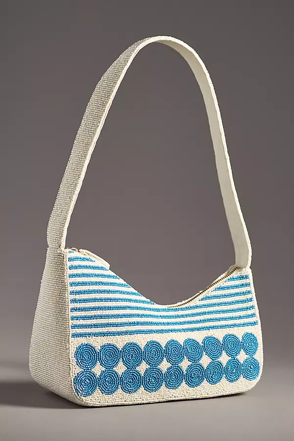 Asymmetric Beaded Shoulder Bag | Anthropologie (US)