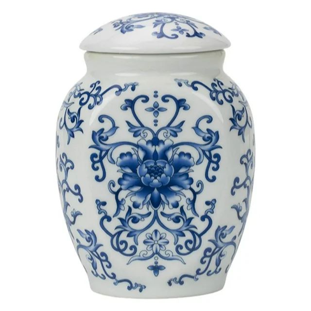Porcelain Ginger Jar Ceramic Vase Tea Canister Versatile Collection Home Floral Arrangement Party... | Walmart (US)