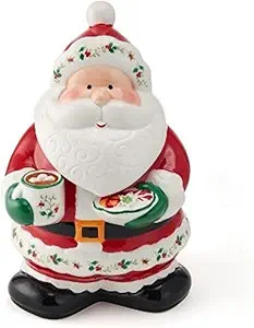 Pfaltzgraff Winterberry Santa Cookie Jar, 10 Inch, Multicolored | Amazon (US)