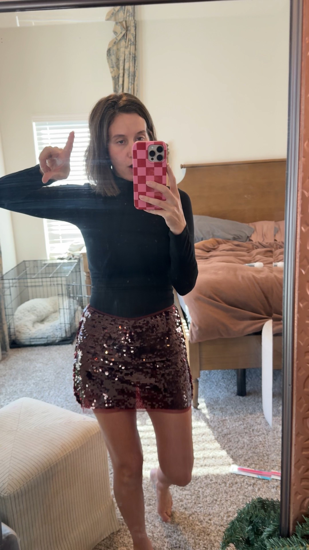 Super adorable target holiday party outfit! 
Wearing xs in both! 

The bottoms are a skort which is a must for me! Comes in black too but I loved the burgundy sequins for the holiday! 


#LTKgrwm #LTKHoliday #LTKootd