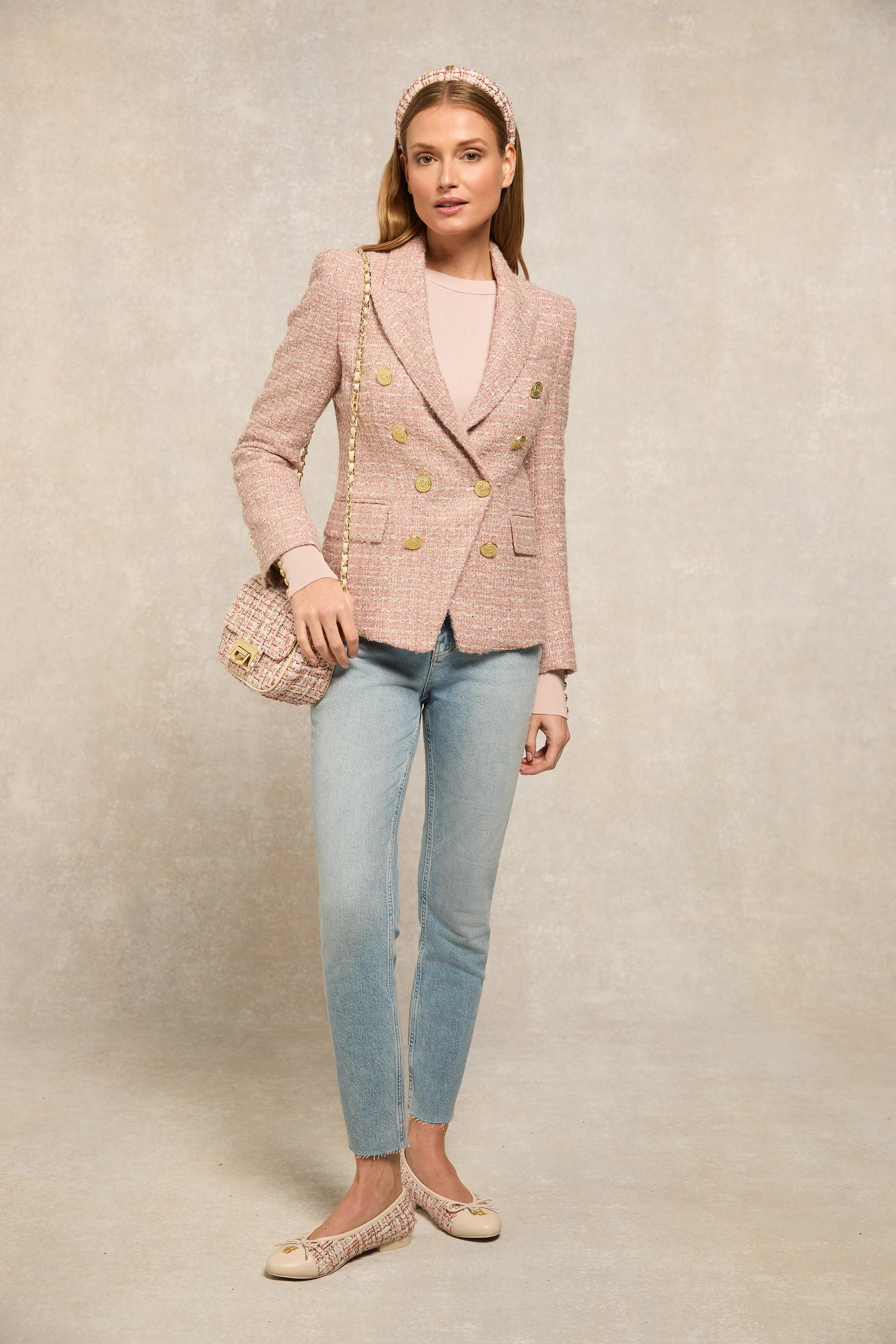 Ballet Shoe (Pink Sparkle Boucle) | Holland Cooper