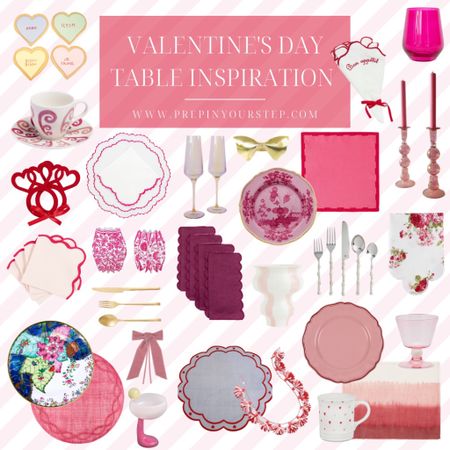 Valentine's Day is Tuesday, and while I'm sure that's not shocking information to any of the ladies reading this it tends to sneak up on guys worldwide. And while they may be scrambling for a hard to come by reservation I am instead envisioning all the cute ways to set a table for the occasion! It has been a bit of time since my days as a prop stylist and now I love finding an excuse to set a cute table since it is no longer a weekly occurrence. Maybe this year I'll pull out what I can find to make it look festive for our dinner in! If you're also thinking that seems like an easy solution I put together some cute pink place-setting pieces to share. While the items with hearts may scream Valentine's Day and only be used in February, most of the other pieces would pair perfectly with a variety of other colors year round. There is nothing wrong with mixing and matching these items when the time comes to set another table! Happy (almost) Valentine's Day! 

#LTKSeasonal #LTKGiftGuide #LTKunder100