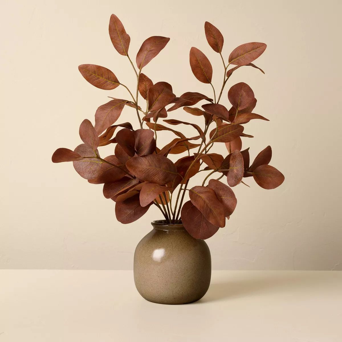 15.5" Faux Rusted Silver Dollar Eucalyptus Fall Arrangement - Hearth & Hand™ with Magnolia | Target