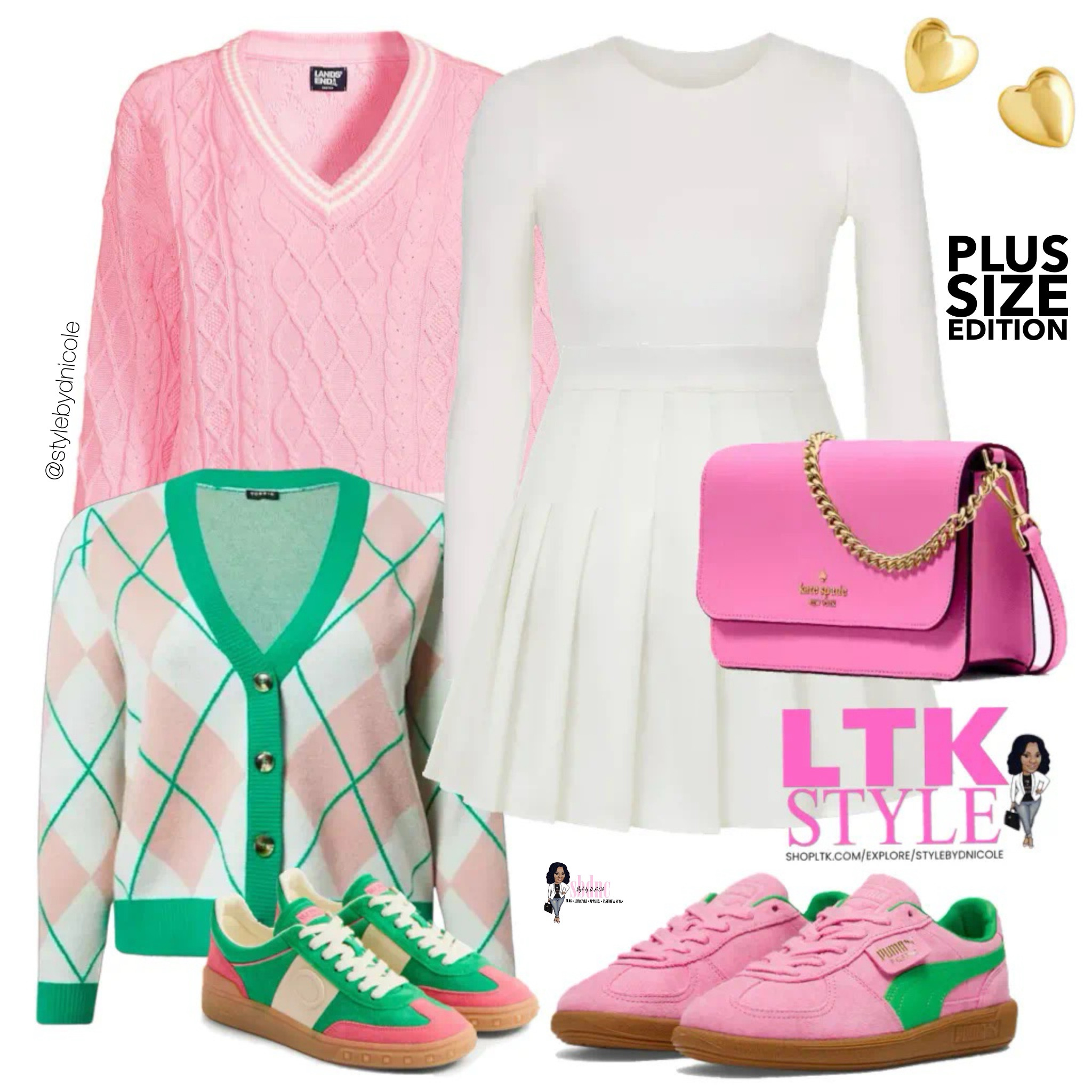 It's something about spring with a preppy touch that makes me smile! Loving the pink and green! 

Available in sizes 1XL-3XL! 

#LTKActive #LTKPlusSize #LTKMidsize
