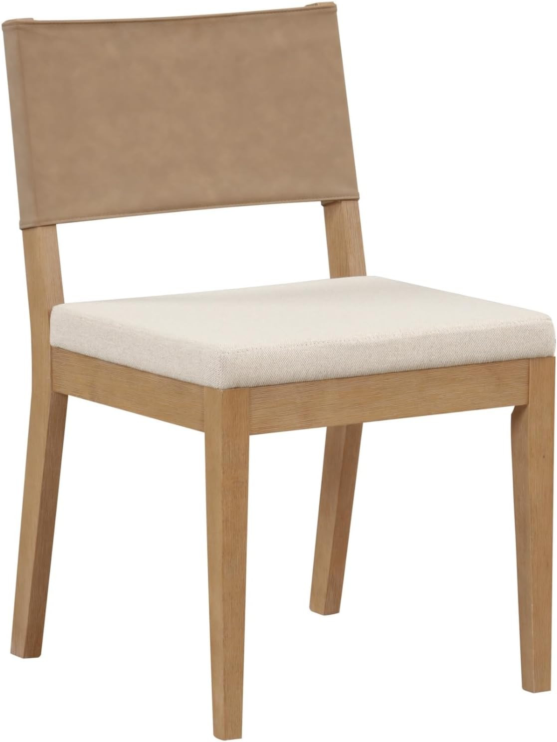 Nathan James Linus Modern Upholstered Chair, 1, Brushed Light Brown | Amazon (US)