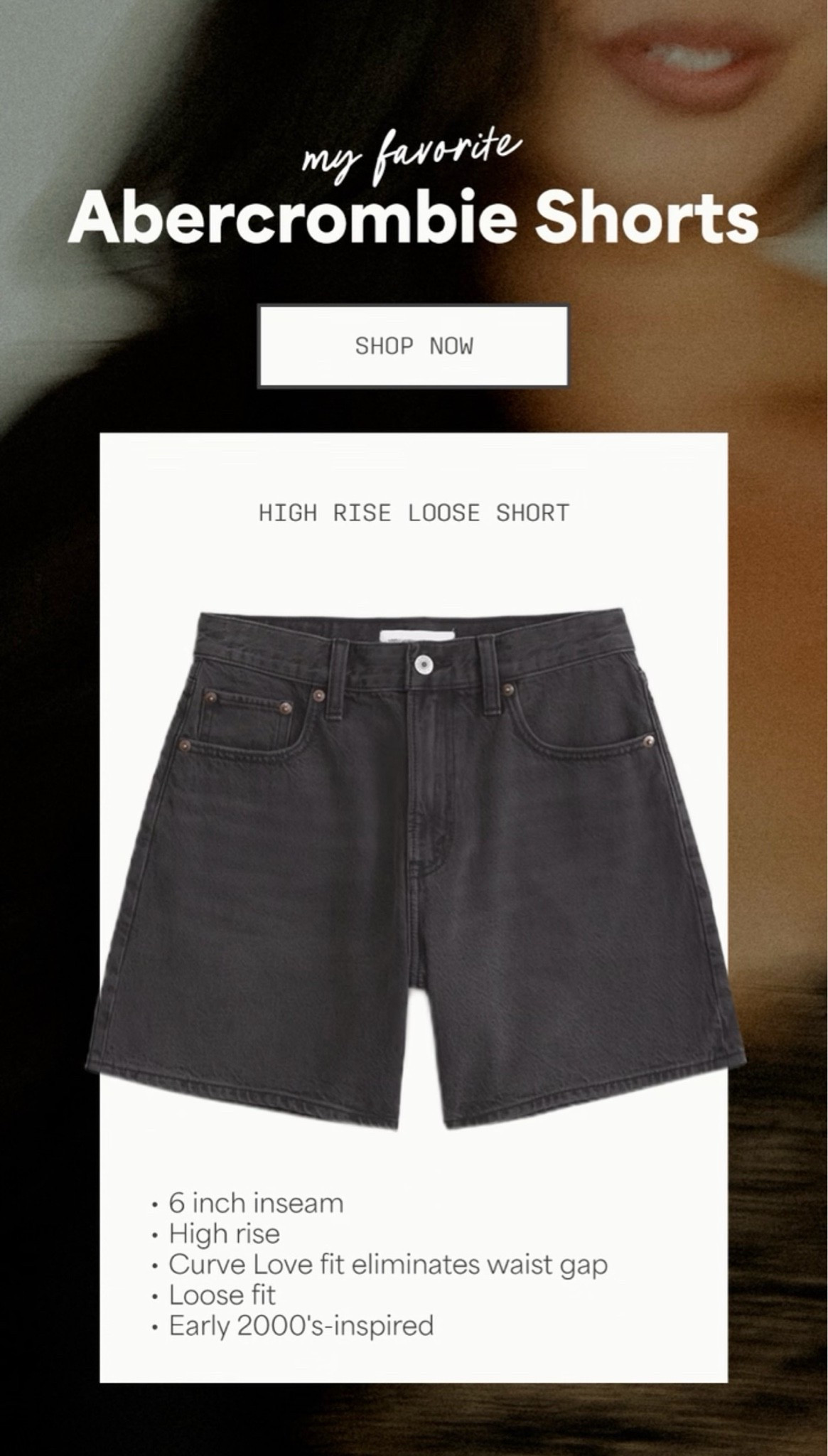 Midsize denim shorts! I’m in a size 33. Abercrombie sale happening now; 20-40% off shorts & swim plus 20% off almost everything else! - - - midsize jean shorts, midsize fashion, midsize style, summer shorts, curvy denim, curvy outfit inspo