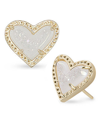 Kendra Scott Stone Heart Stud Earrings - Macy's | Macy's