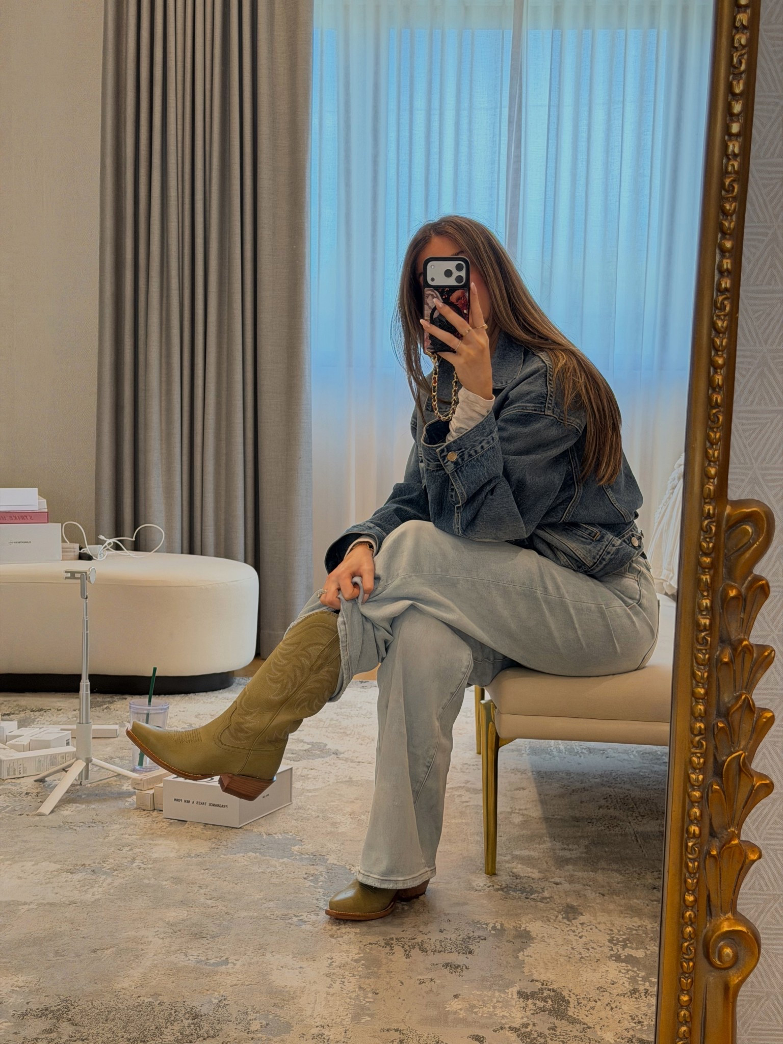 Cowboy boot era. Im a true size 7, but took a 6.5. She said the leather will give after a few wears. They already feel really comfortable. 

#LTKgrwm #LTKootd #LTKmomlife