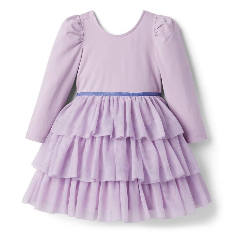 Tiered Tulle Puff Sleeve Dress | Janie and Jack