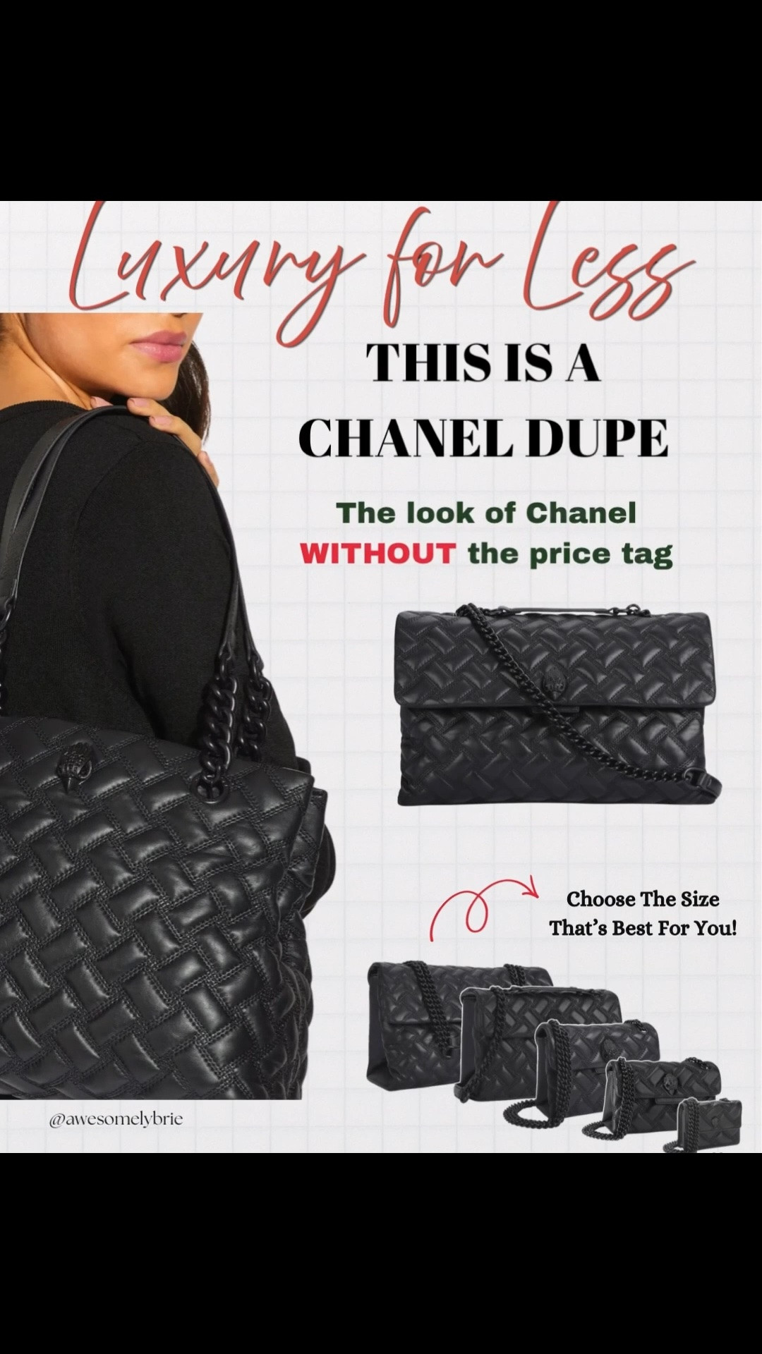Have you always wanted a Chanel bag but the price tag is just way too much for you? Well here are some options that I’ll make you look like you have a Chanel bag or a quarter of the price!

#chanel #shoulderbag #luxury #sale

#LTKSeasonal #LTKTravel #LTKSaleAlert