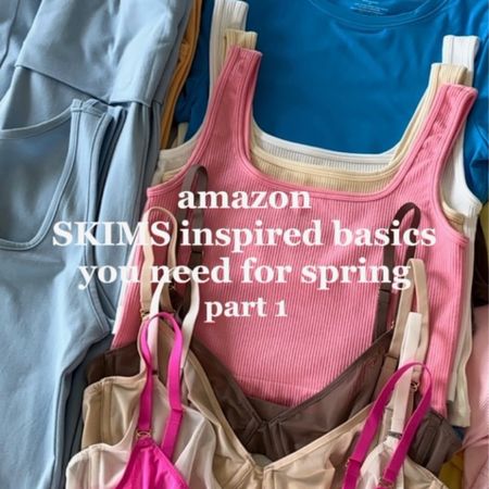 Shop below! Spring basics that remind me of SKIMS! Xo!

#LTKfindsunder100 #LTKstyletip #LTKfindsunder50