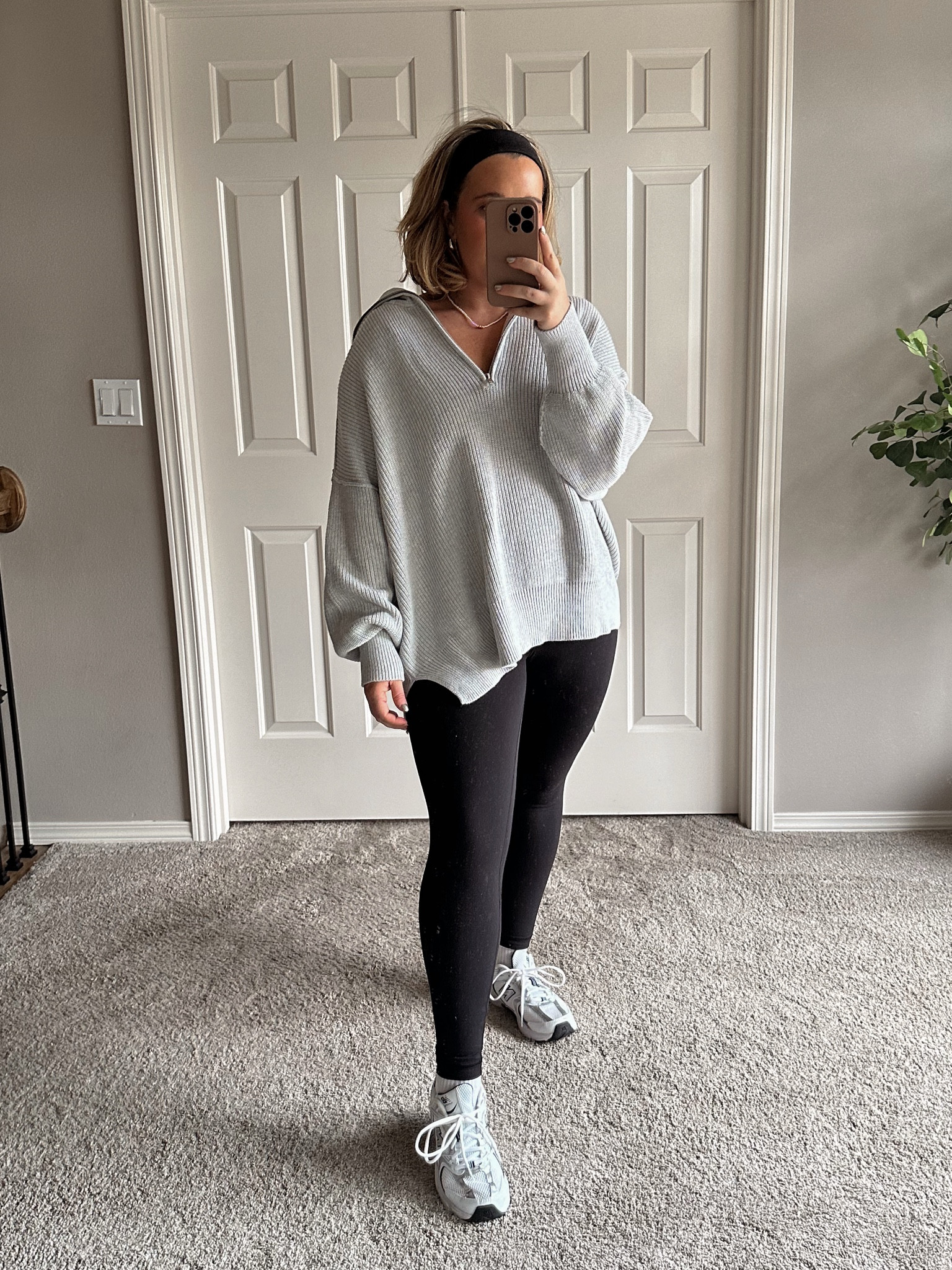 Favorite AERIE quarter zip knit pull over. I’m wearing a size large. Has an oversized fit. Quality is amazing!! 

#LTKMostLoved #LTKmidsize #LTKfitness