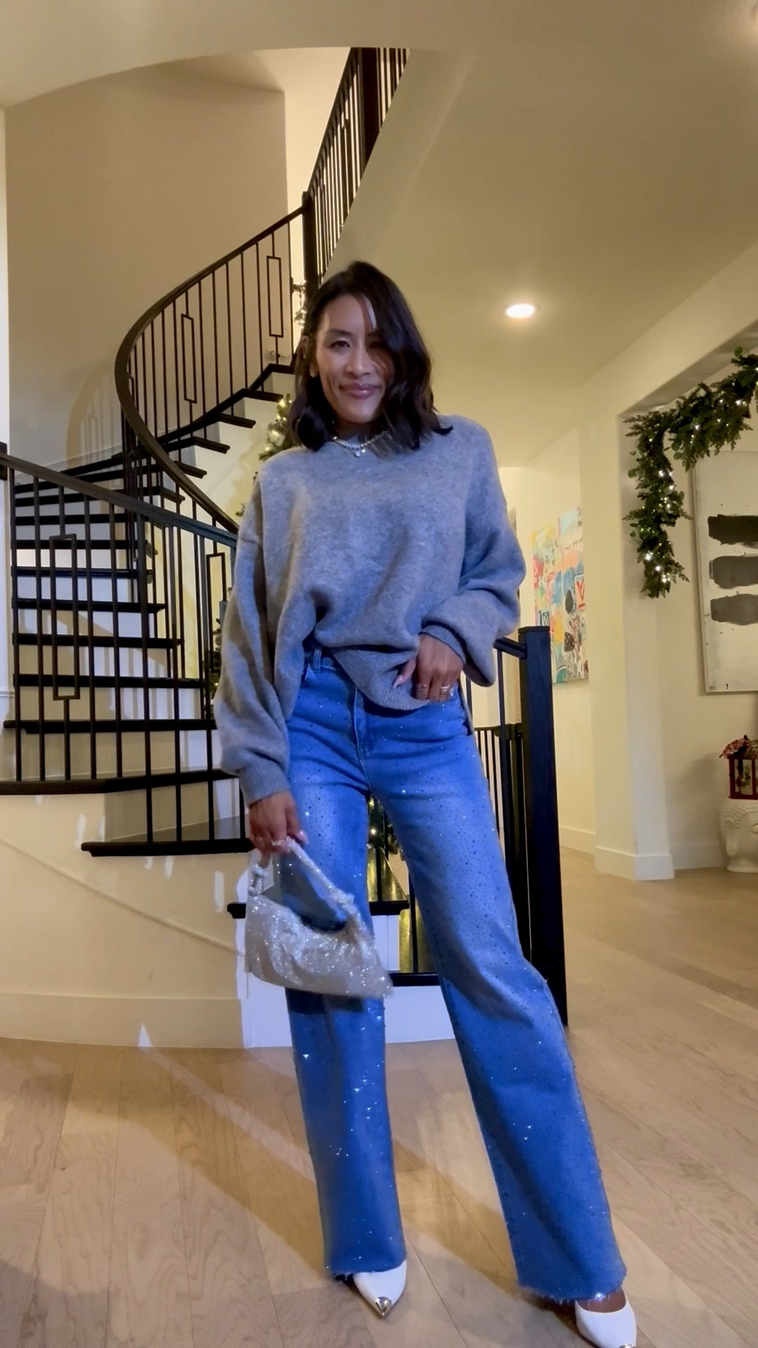 ✨ The most sparkly jeans but also subtle. Very comfy stretch denim! I’m wearing size 24 jeans. 

Use code BIGDEAL for jeans.

Perfect for the holidays!

#LTKHoliday #LTKOver40 #LTKootd