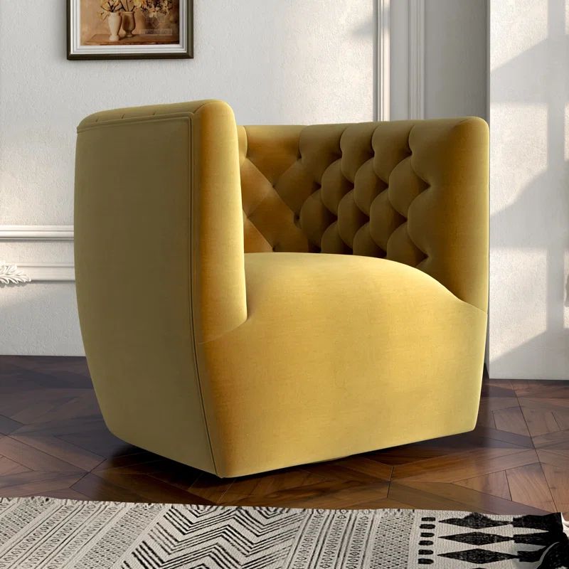 Brandon Contemporary Modern Swivel Living Room Accent Chair | Wayfair North America