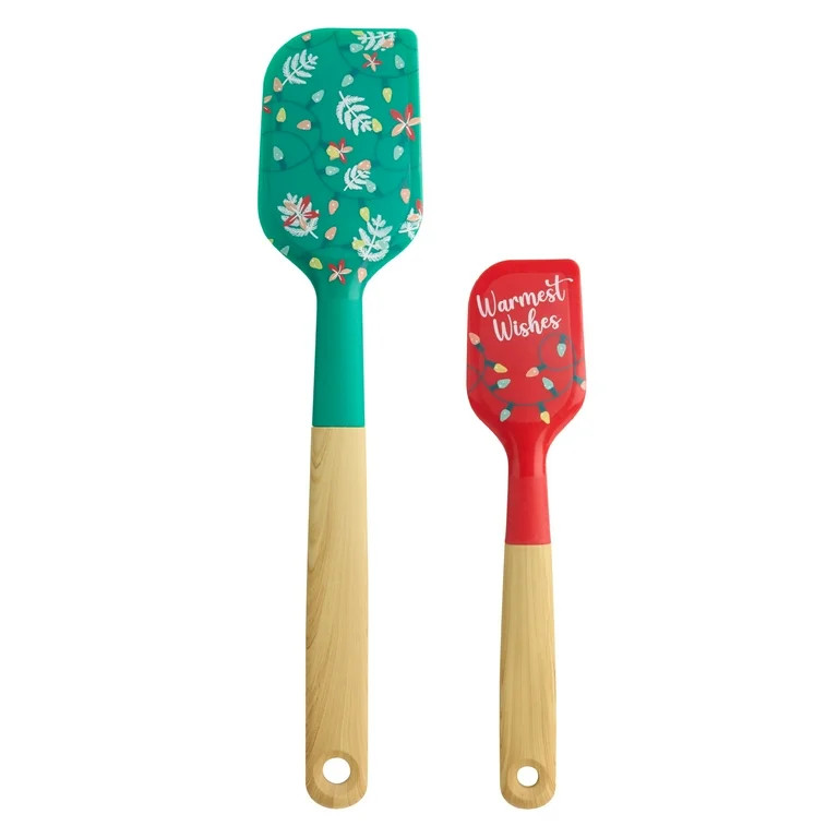 Holiday Time 2 Piece Silicone Spatulas - Red and Green | Walmart (US)