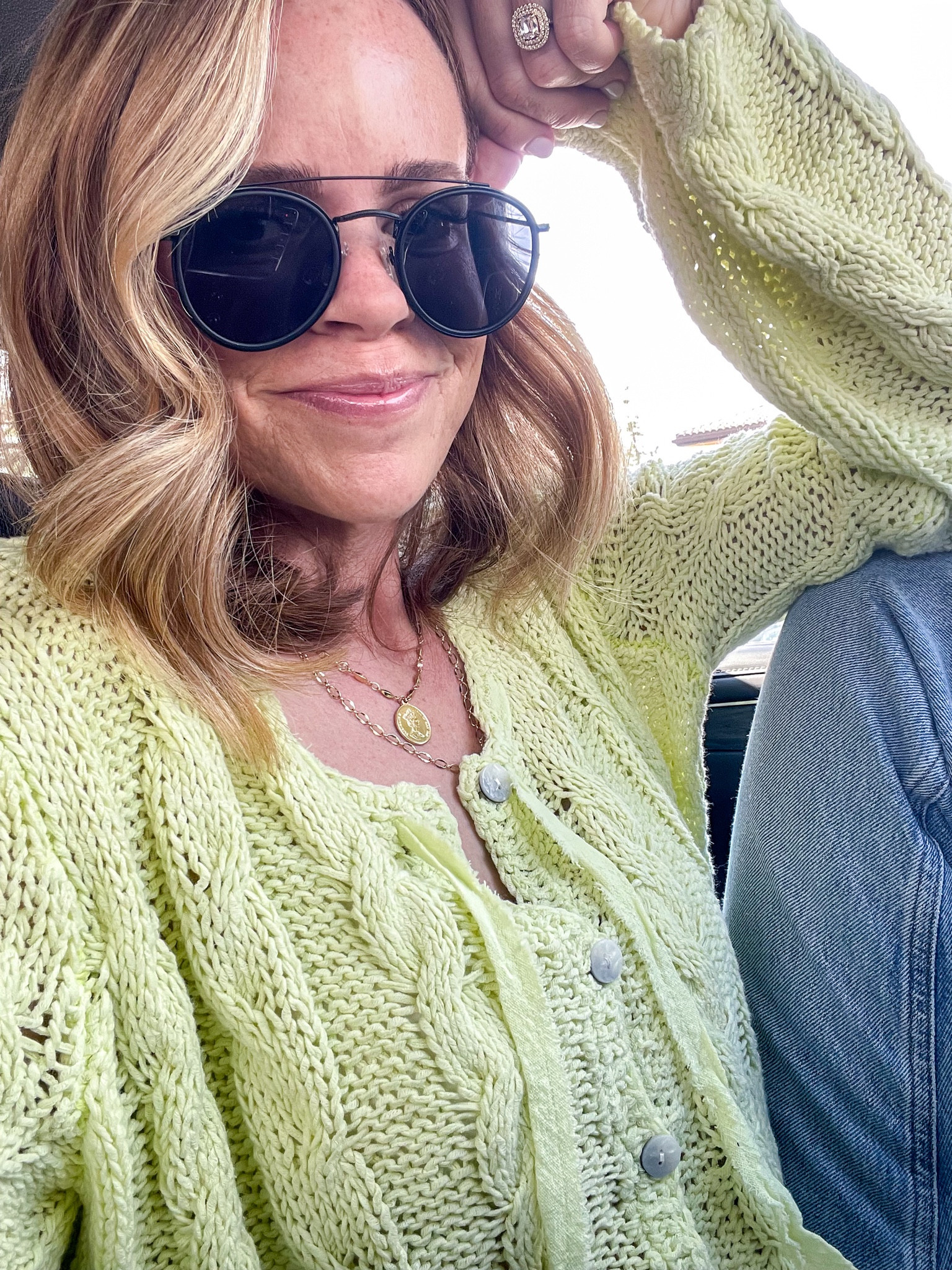 Feelin springy 🌷

This FP sweater is so cute! It’s cropped, so Insozed up to a small.

Jeans run big, so I sized down. 

Free People 
Agolde Nordstrom 
Revolve 
Shopbop
Spring 
Mom 
OOTD 
Spring fashion 

#LTKstyletip #LTKover40 #LTKSeasonal
