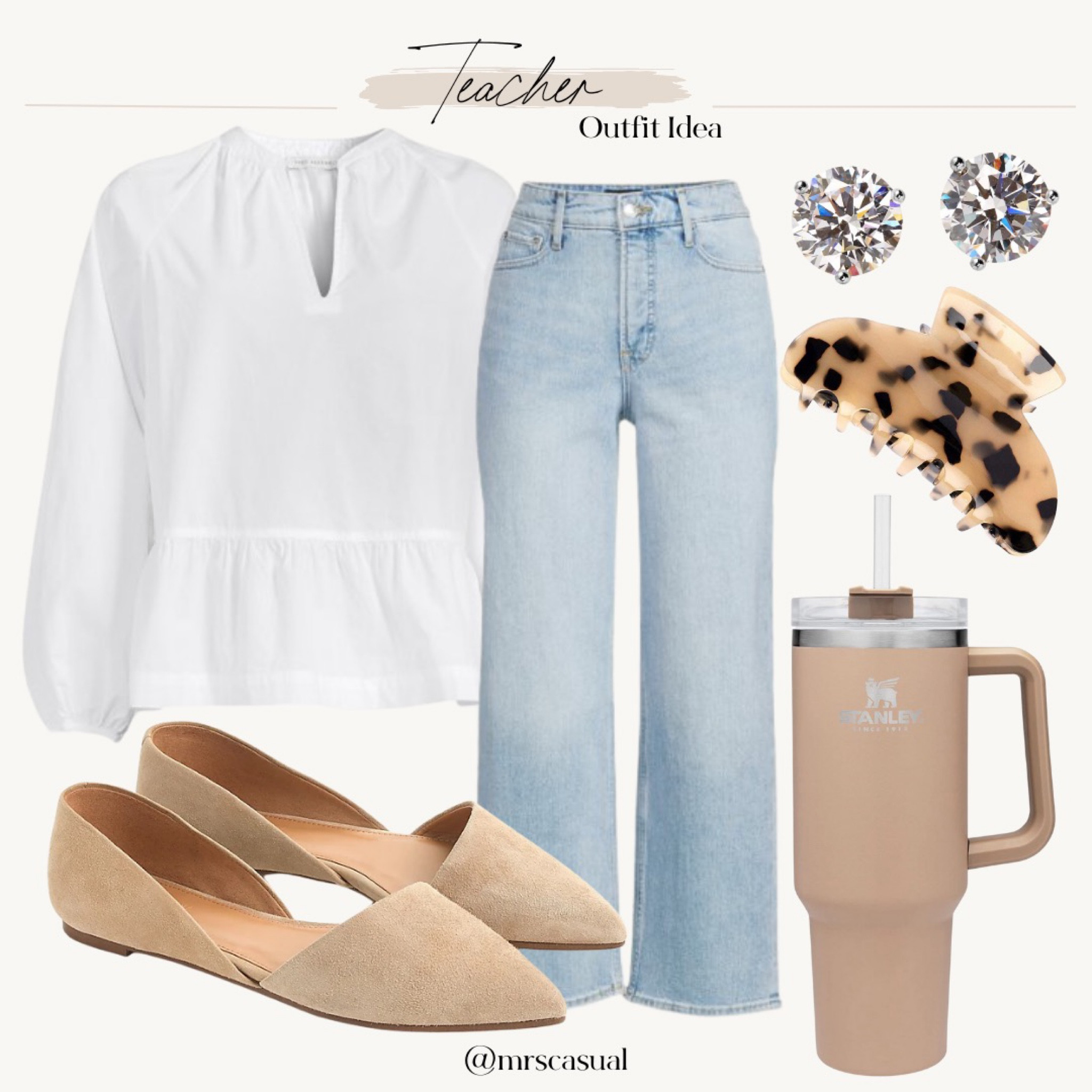 Walmart casual teacher outfit idea 💕 

#LTKFind 

#LTKunder50 #LTKworkwear